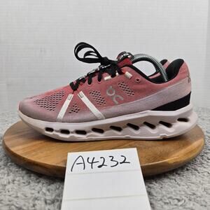 On Running Womens 9.5 Cloudsurfer Auburn Frost Daily Gym Athletic Running Shoe